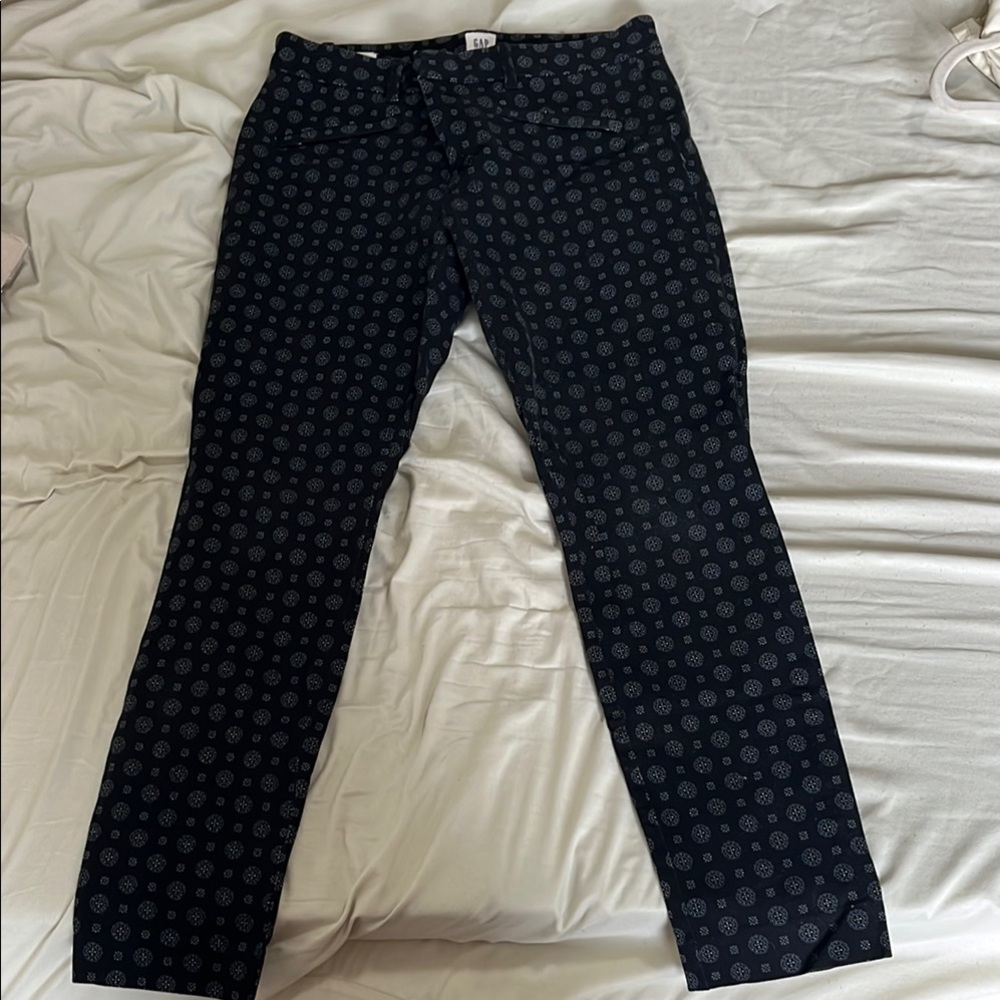 GAP Navy Patterned Trousers